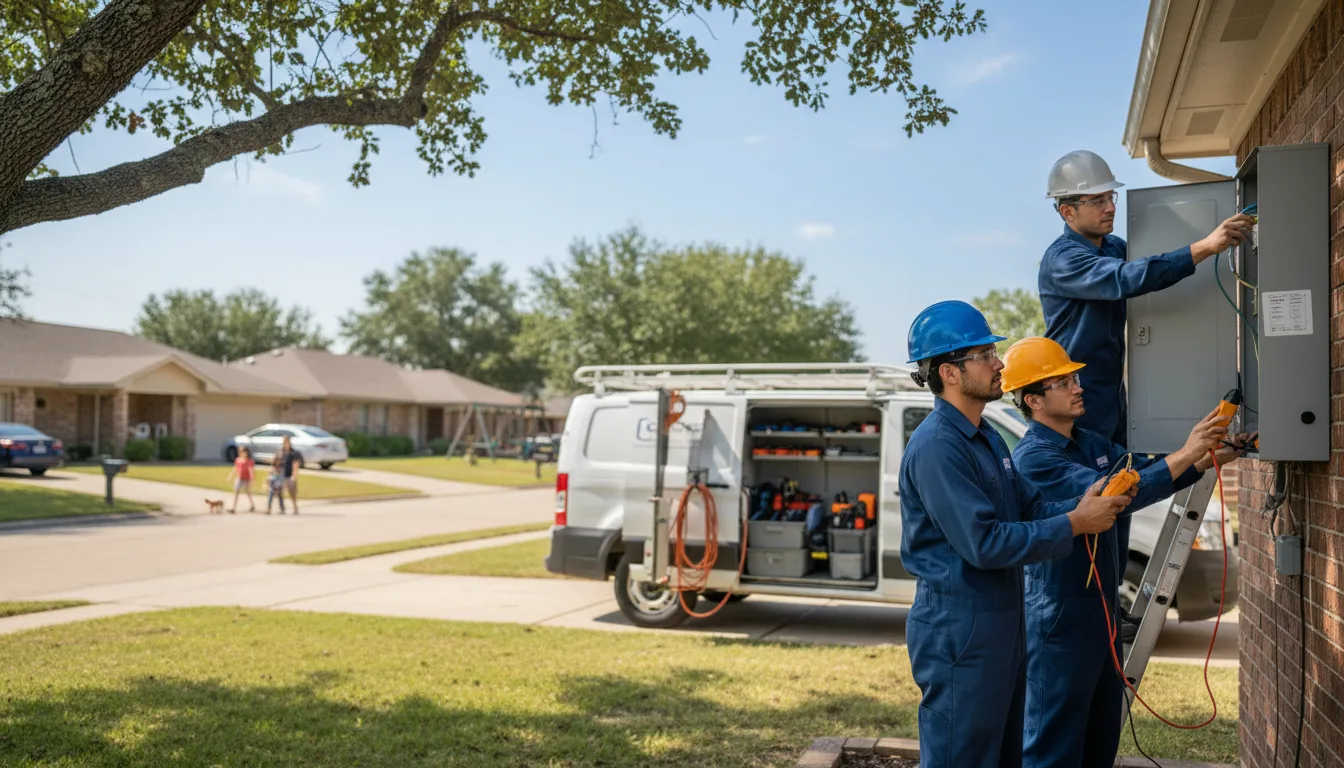 Certified electrician providing emergency electrical services in Owego, NY